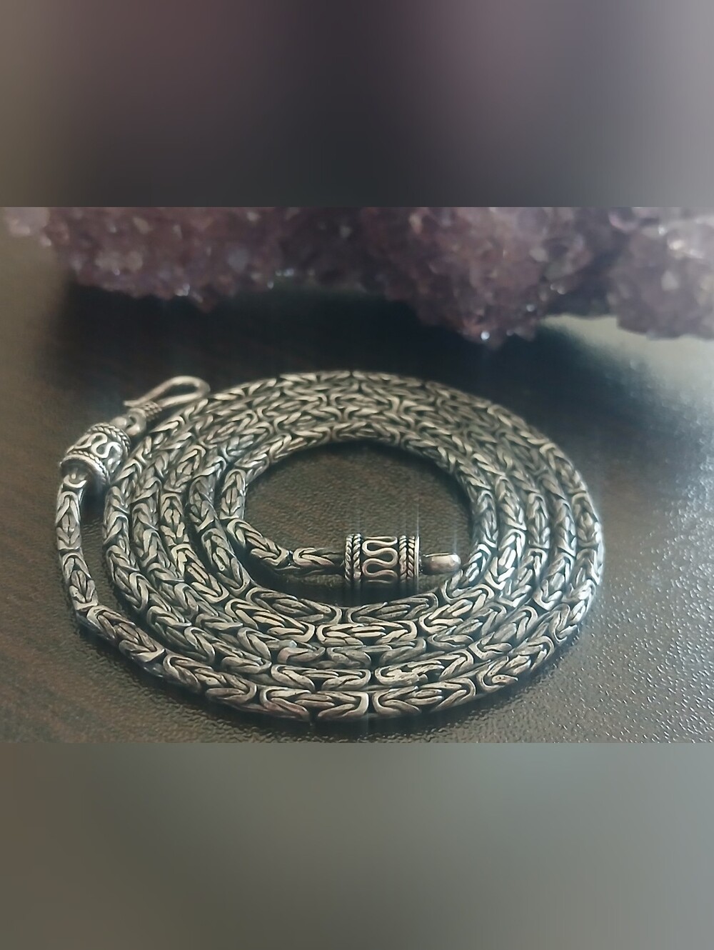 gorgeous sterling silver BALI 30" necklace